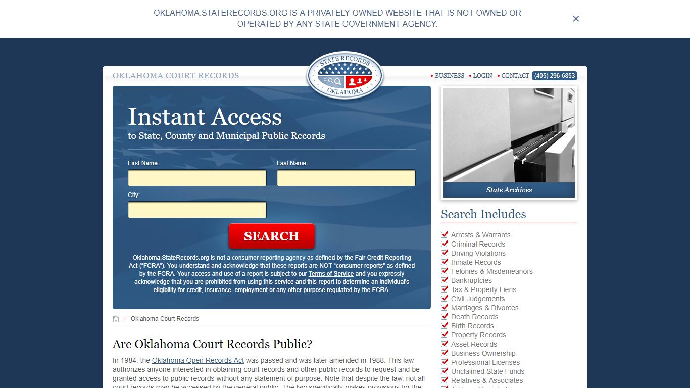 Oklahoma Court Records | StateRecords.org